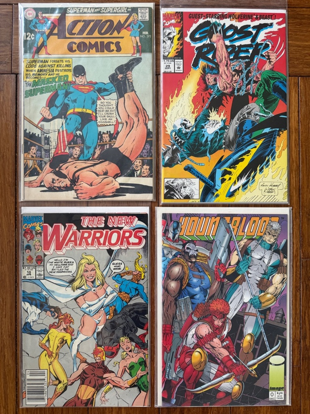 Lot of 4 Classic Vintage Comic Books DC Marvel Image